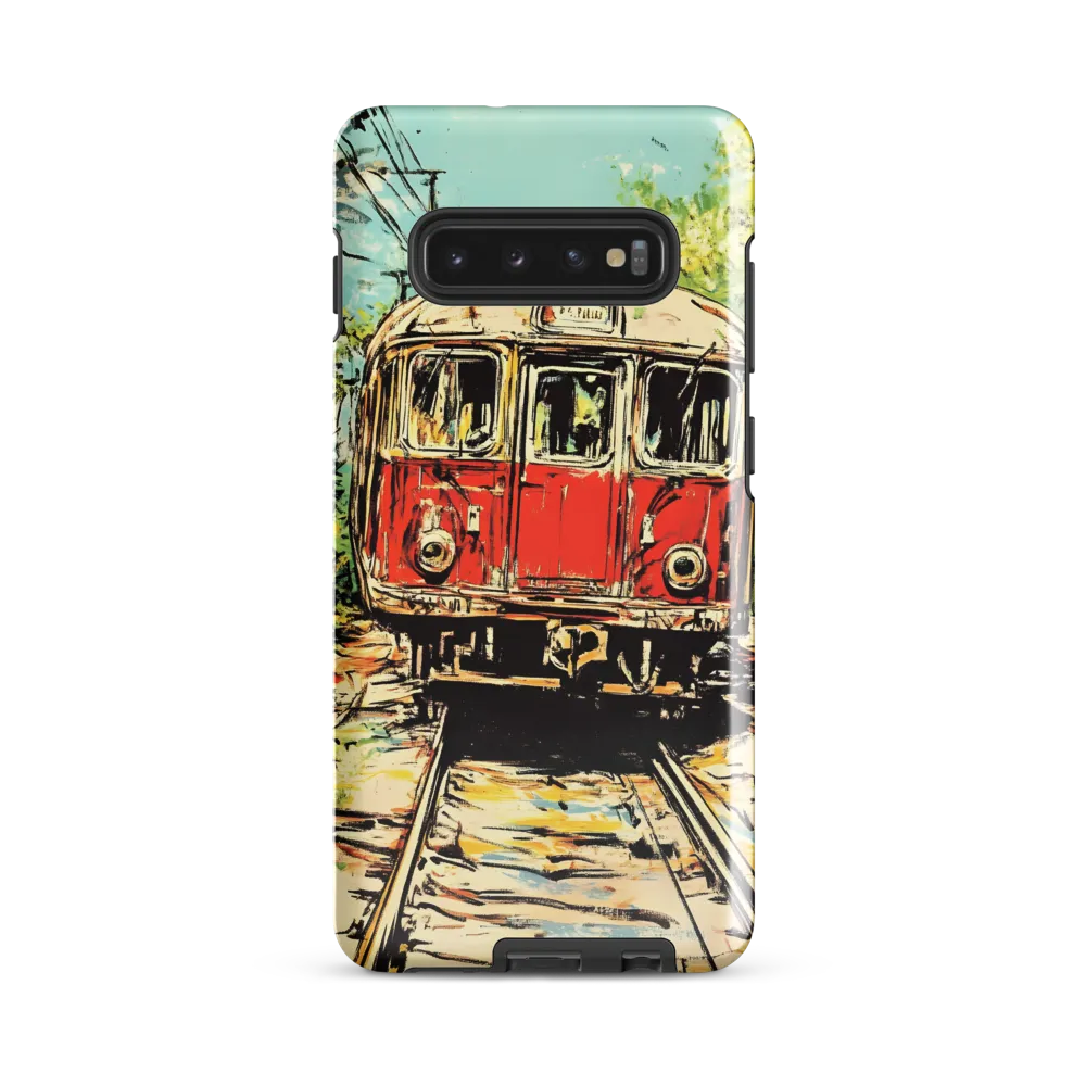 Echoes of Transit: A Train's Journey | Phone Case |  S10 Plus | Tough Case | Glossy