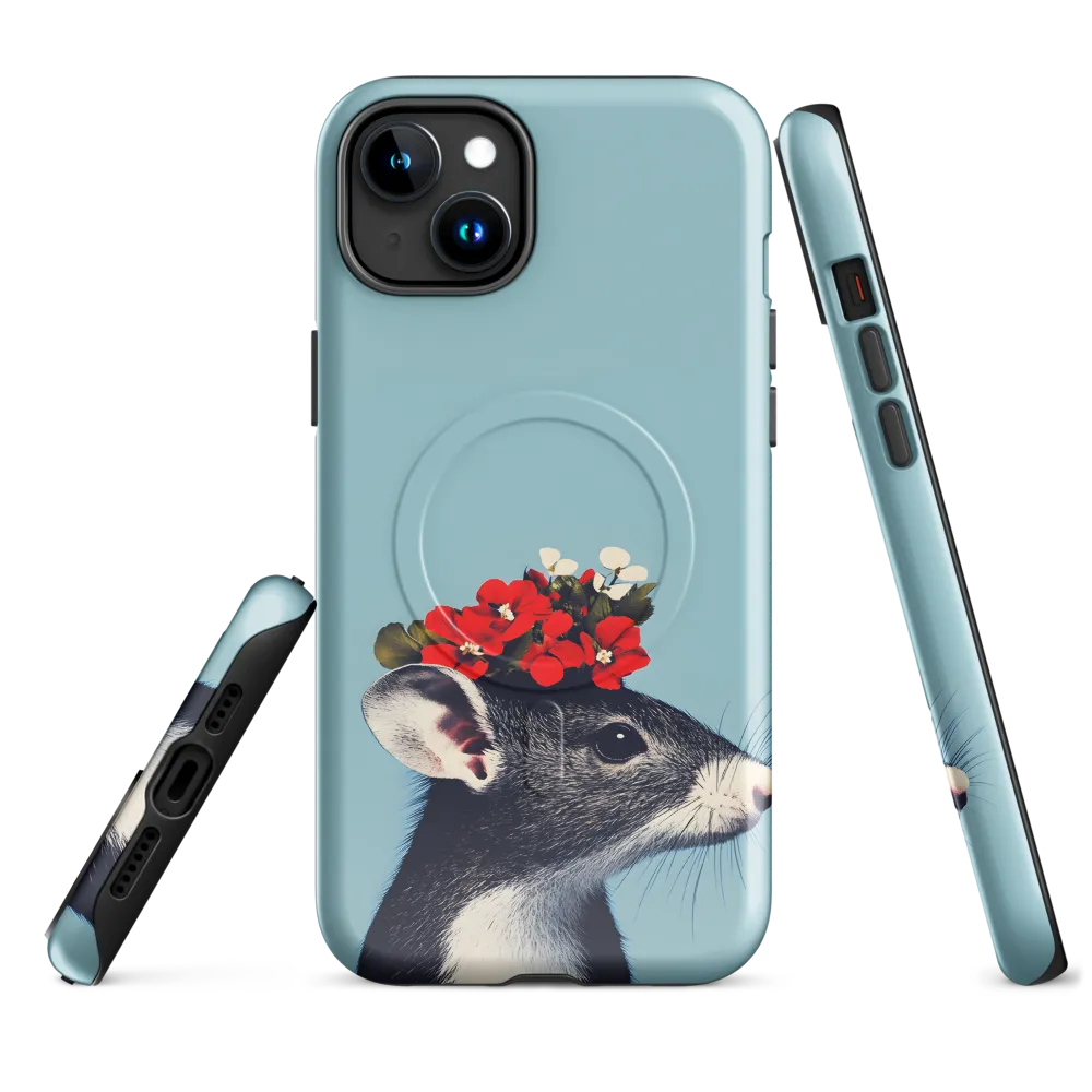 Whimsical Flora: A Mouse's Floral Crown