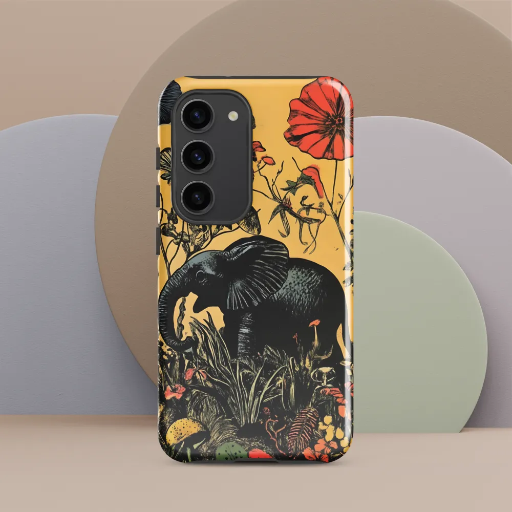 Floral Majesty: The Elephant's Sanctuary