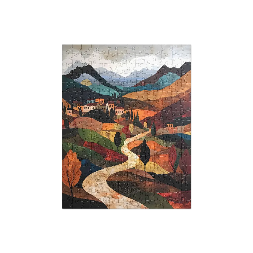 Harmony in Colorful Hills | Jigsaw Puzzle | 252 pieces