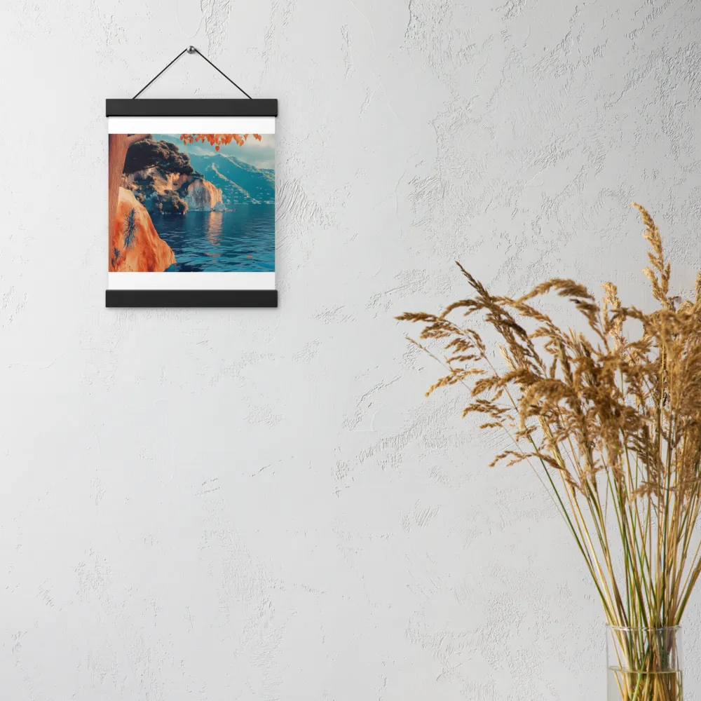 Elysian Waterscape | Poster With Black Wood Hanger | 8″×10″