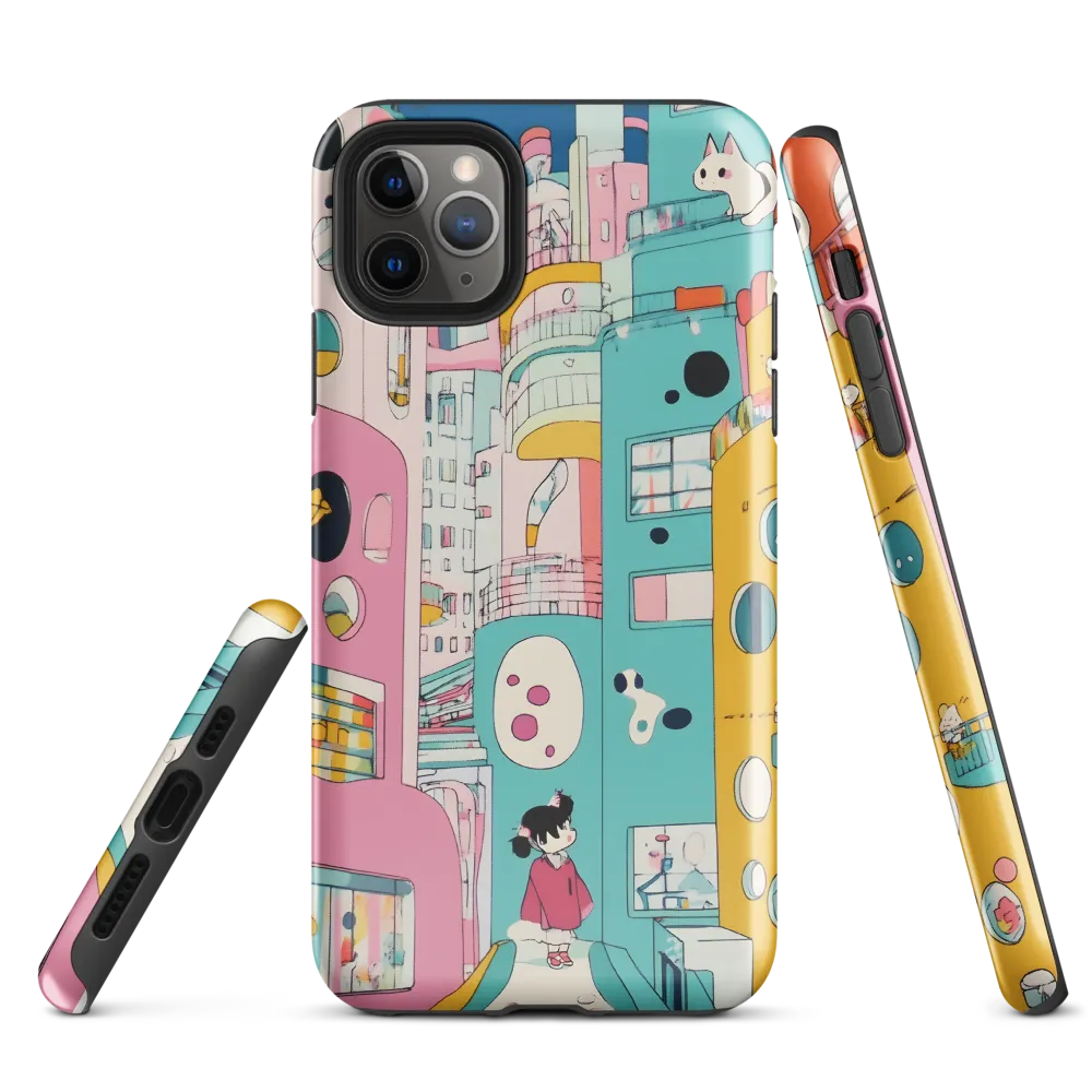 Whimsical Cityscape Dreams | Phone Case |  11 Pro Max | Tough Case | Glossy