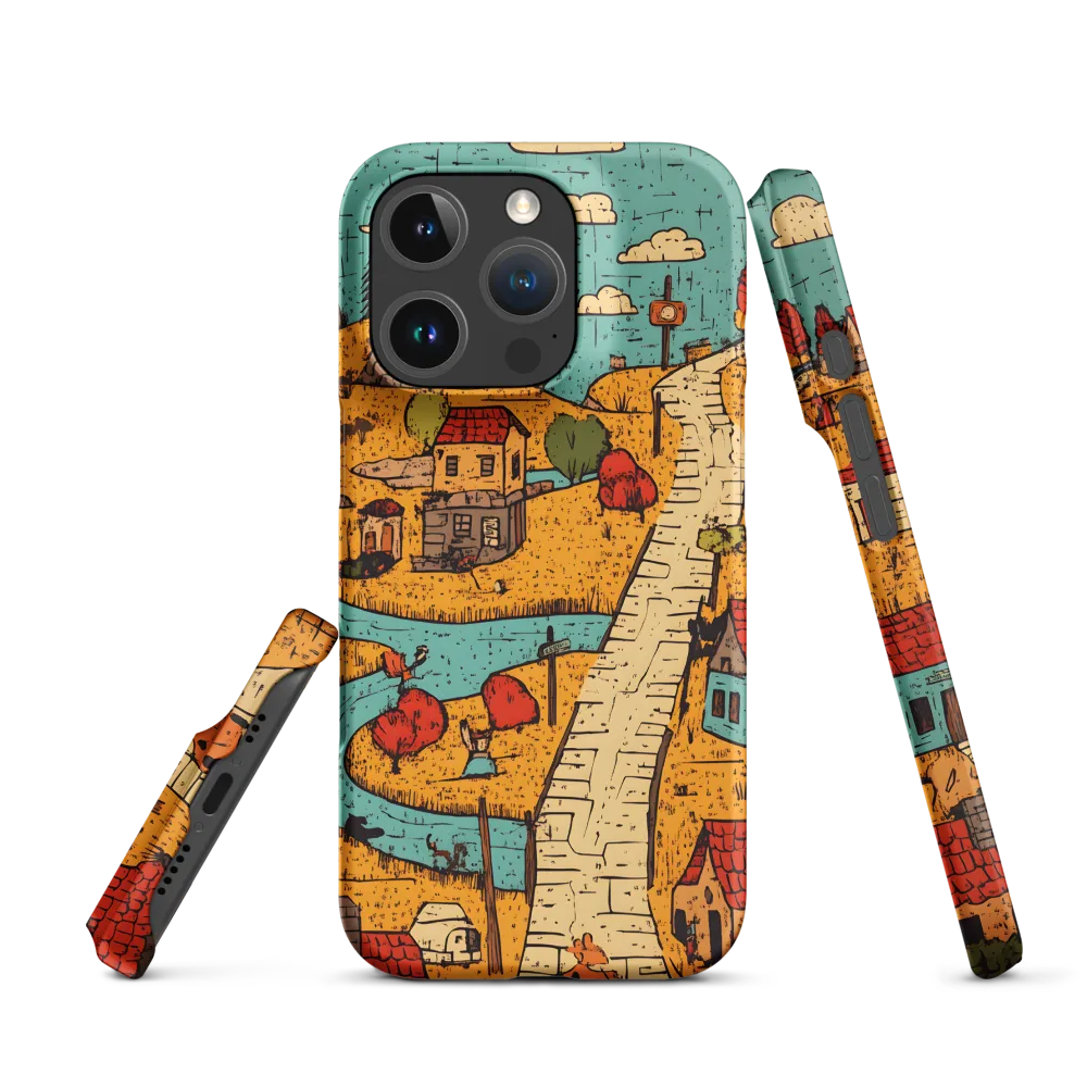 Whimsical Village Landscape