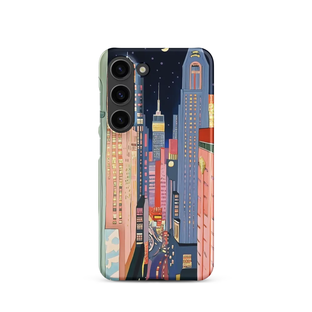Urban Dreamscape: A Pop Art Night | Phone Case |  S23 | Snap Case | Matte