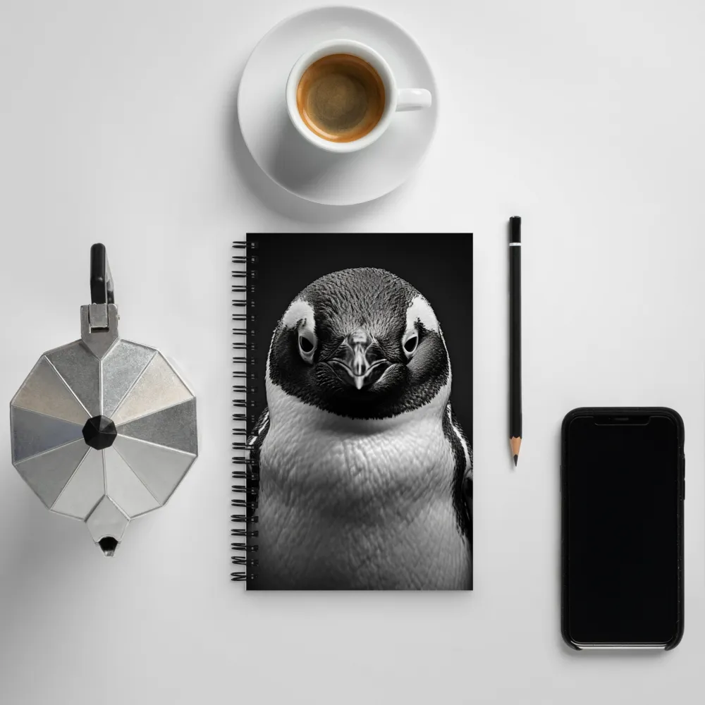 Majestic Penguin Portrait | Spiral Notebook