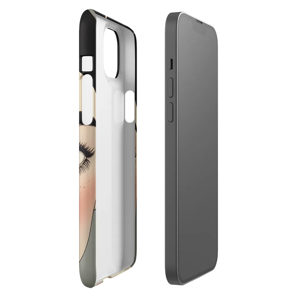 Serenity Captured: A Modern Portrait | Phone Case |  14 Plus | Snap Case | Matte