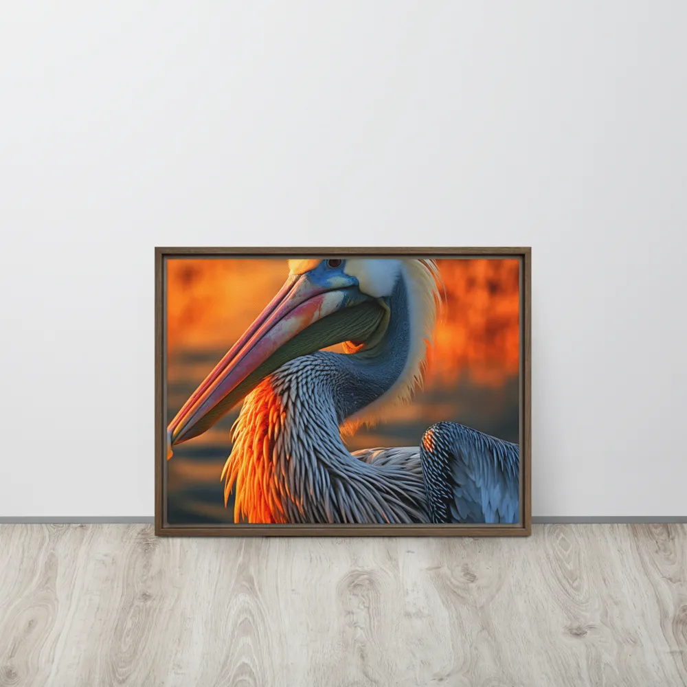 Elegance of the Pelican at Sunset