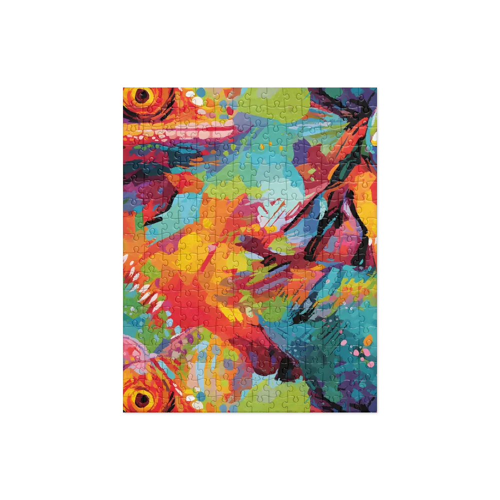 Colorful Lizard: An Abstract Adventure