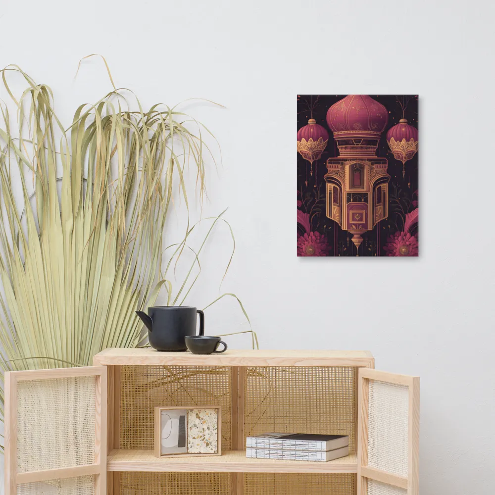 Ornate Harmony: A Digital Floral Architecture | Canvas | 18″×24″