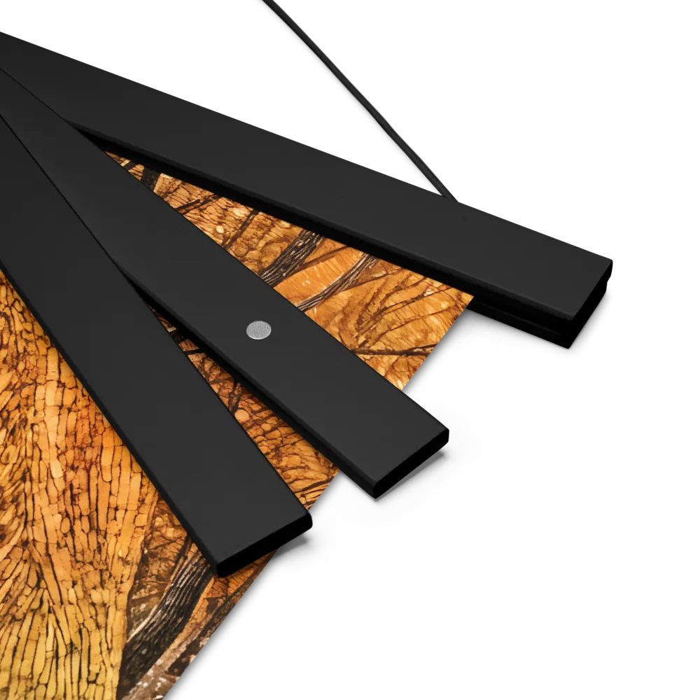 Embrace of Autumn | Poster With Black Wood Hanger | 14″×14″
