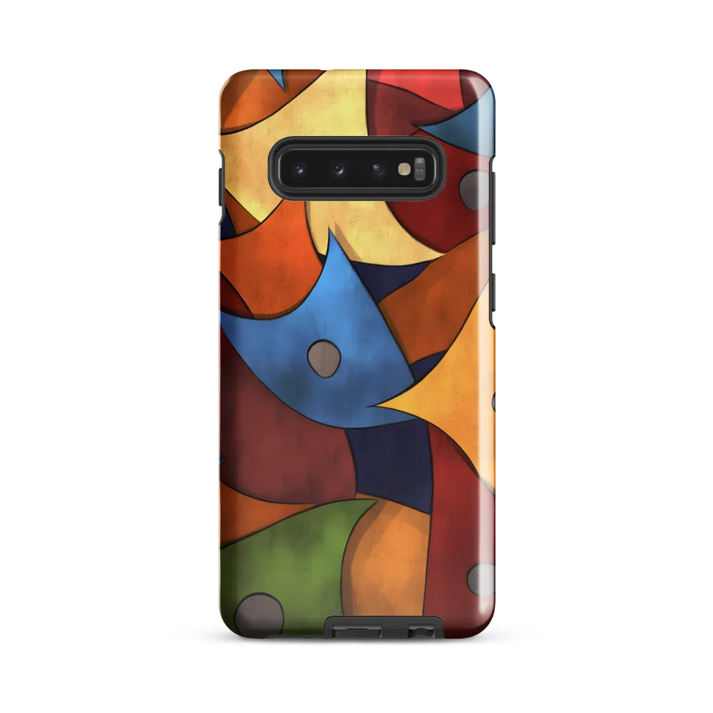 Vibrant Interplay of Shapes | Phone Case |  S10 Plus | Tough Case | Glossy