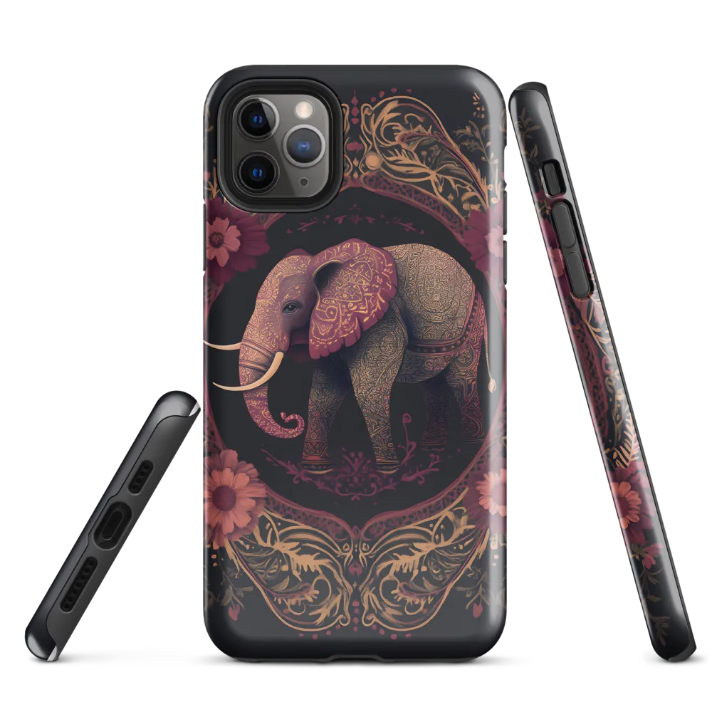 Regal Reverie: The Ornate Elephant | Phone Case |  11 Pro Max | Tough Case | Glossy