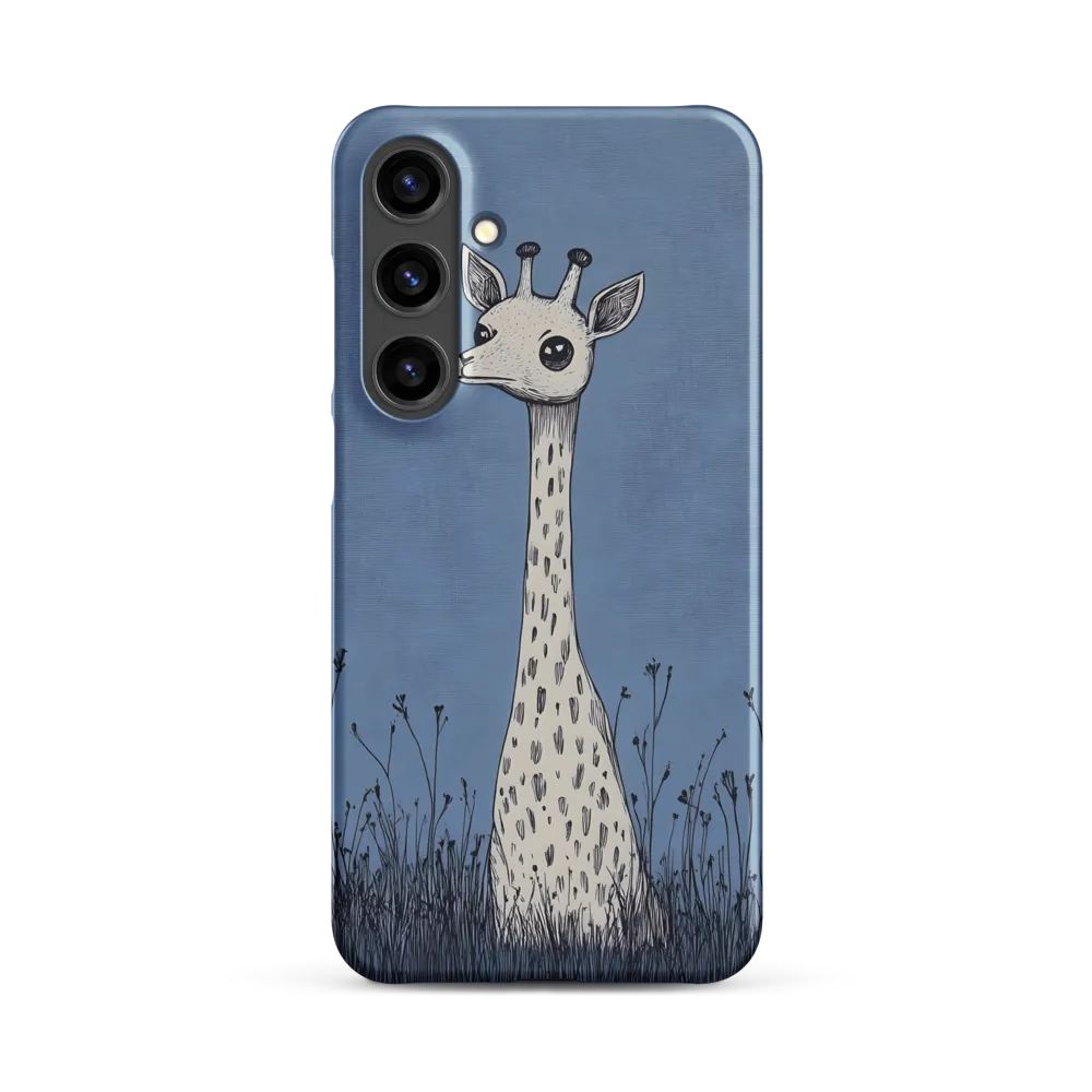 Whimsical Giraffe in Blue
