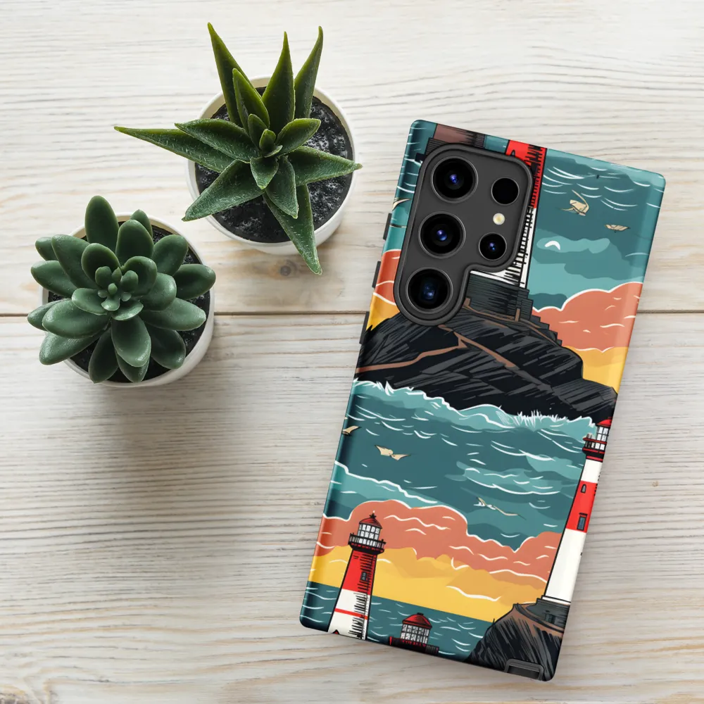 Lighthouses in a Whimsical Ocean