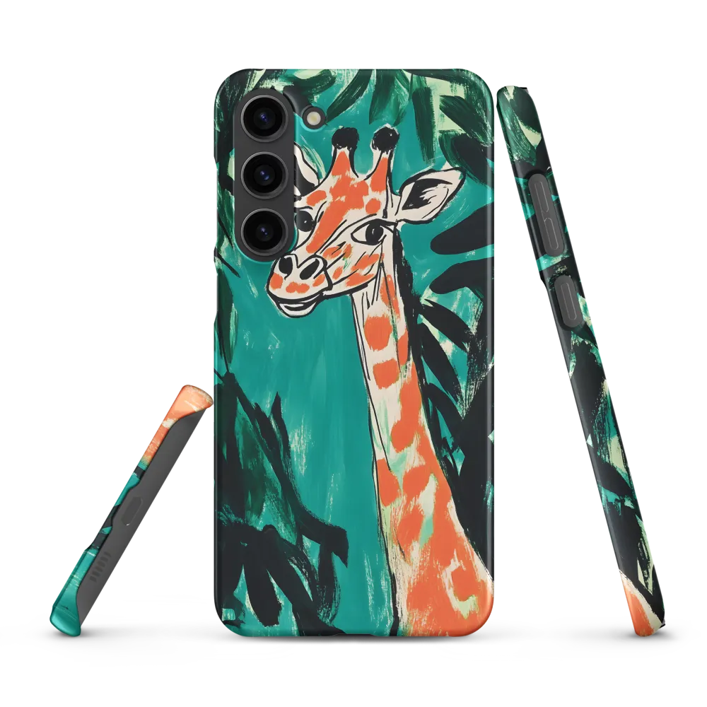Curious Giraffe in Lush Greenery | Phone Case |  S23 Plus | Snap Case | Matte