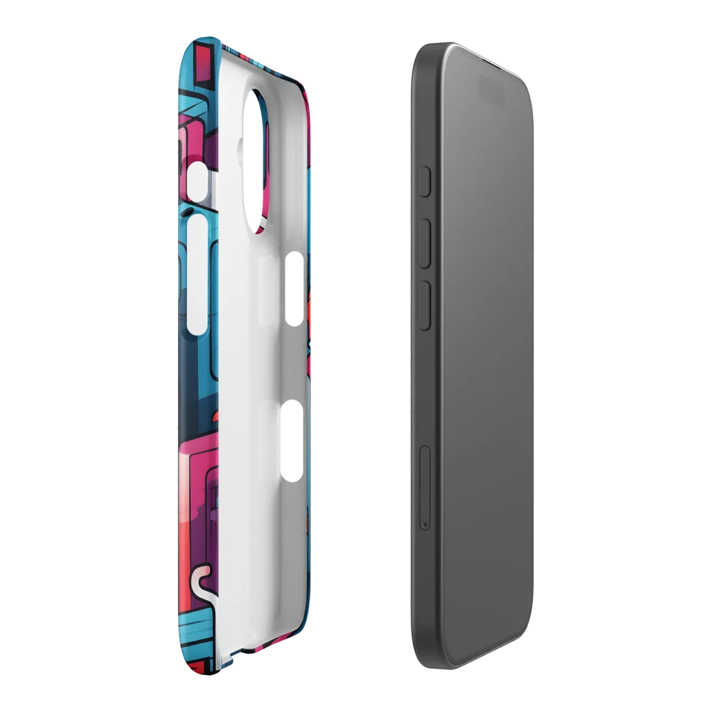 Dynamic Geometry: A Colorful Interplay | Phone Case