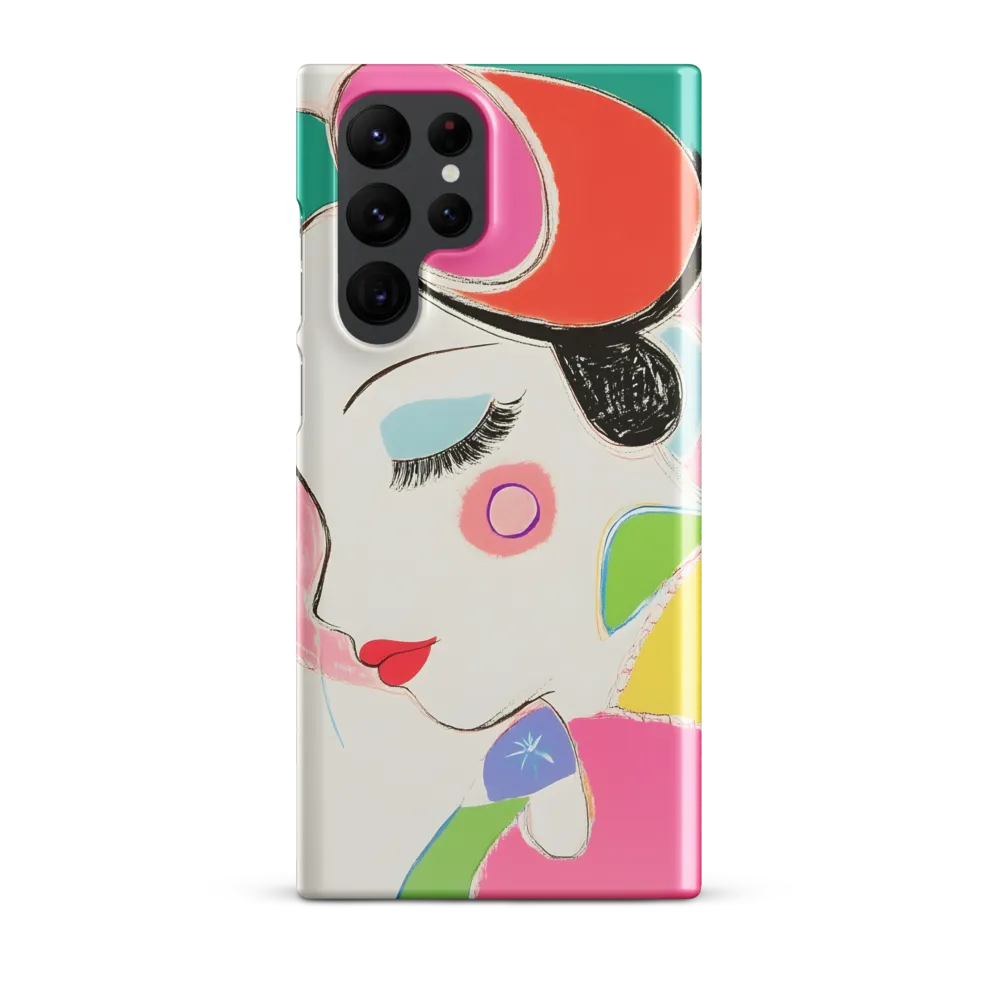 Whimsical Portrait in Colorful Abstraction