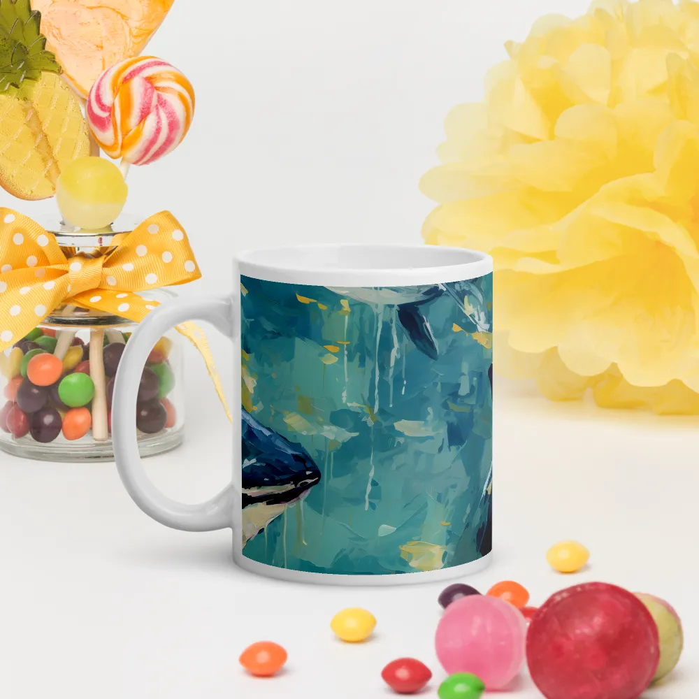 Harmony of the Ocean: Whales in Motion | Mugs | Multiple Sizes & Colors