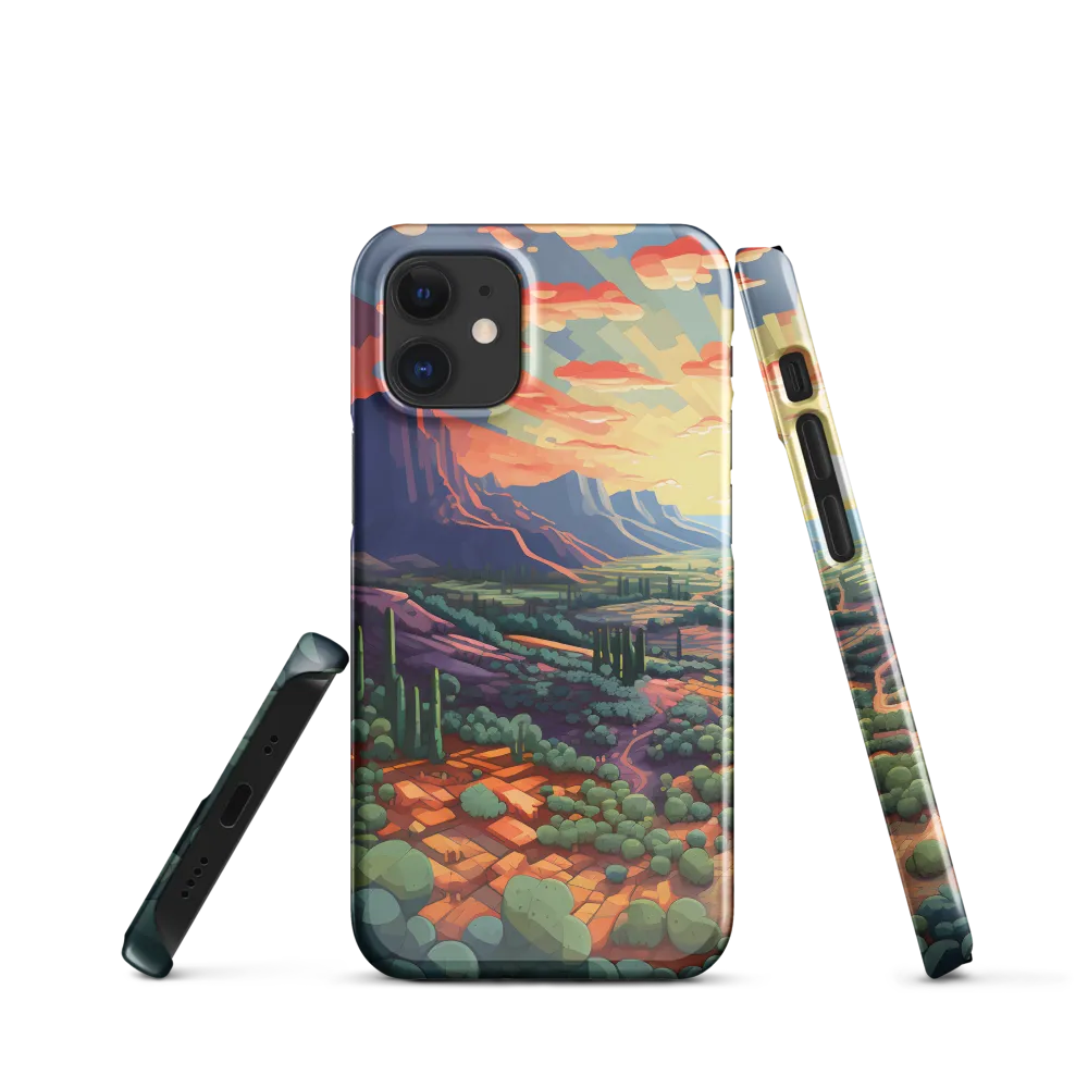 Desert Serenity at Dusk | Phone Case |  12 Mini | Snap Case | Glossy