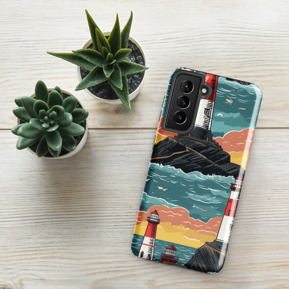 Lighthouses in a Whimsical Ocean