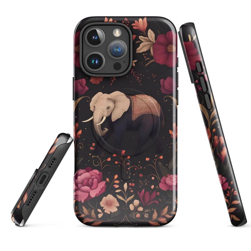 Whispers of the Wild: Elephants and Blooms