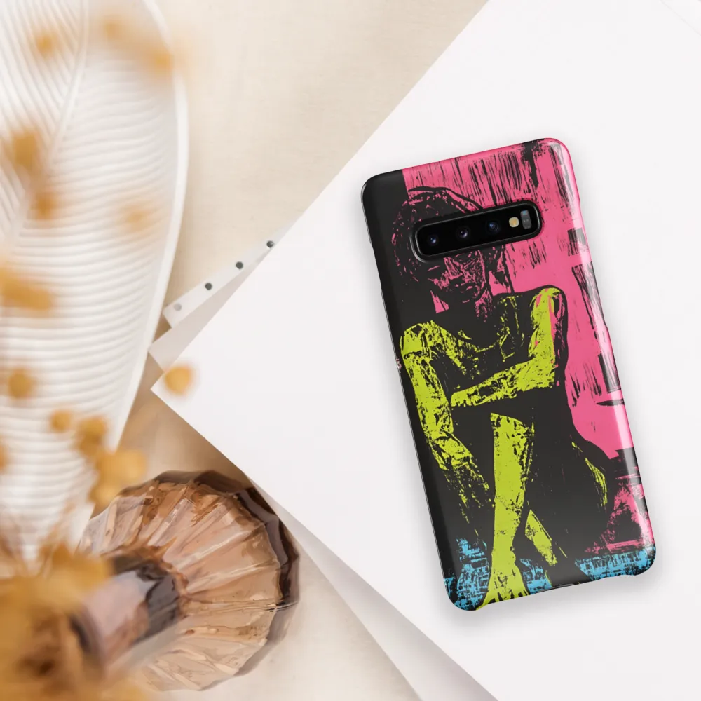 Contemplation in Neon | Phone Case |  S10 Plus | Snap Case | Glossy