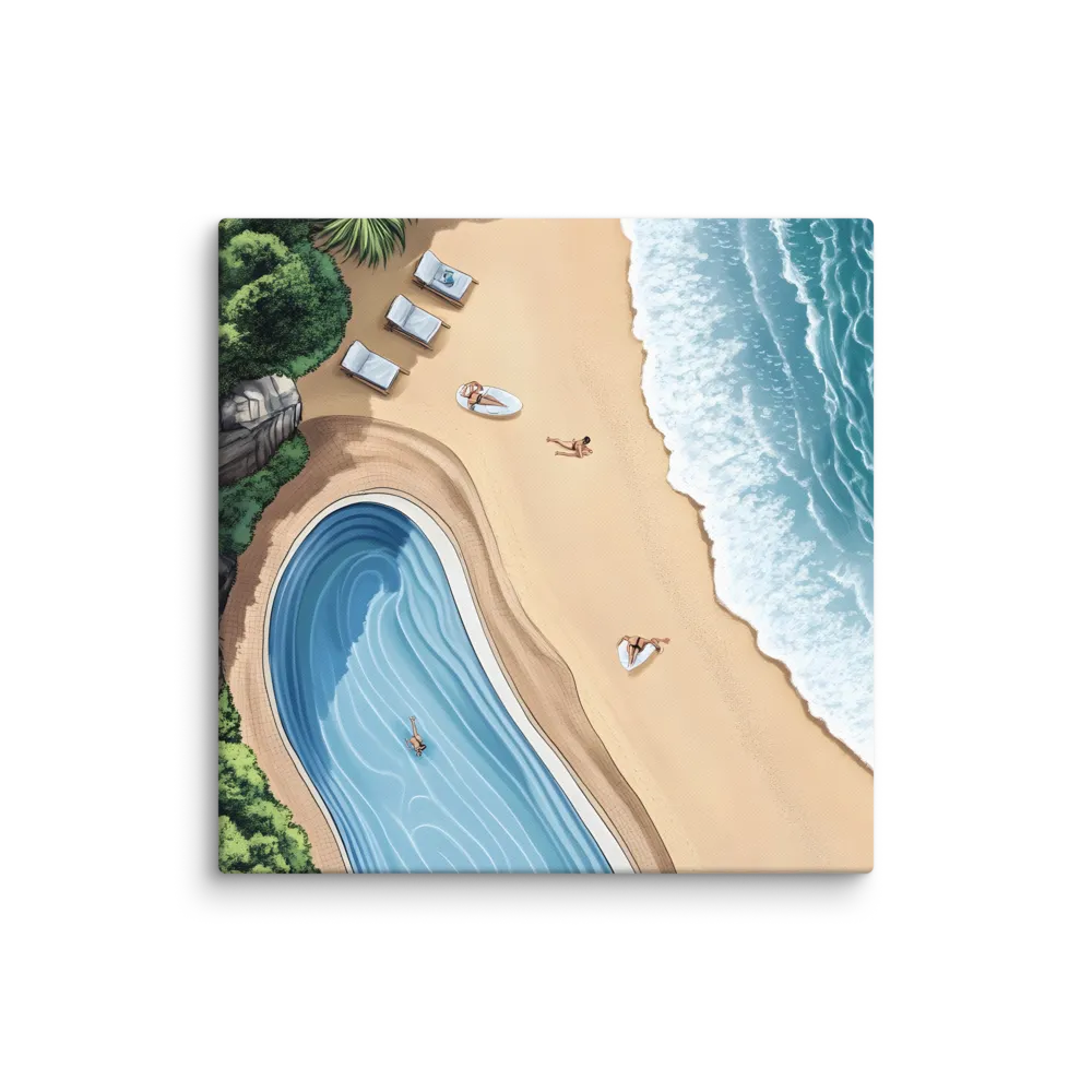 Serenity by the Shore | Canvas | 36″×36″
