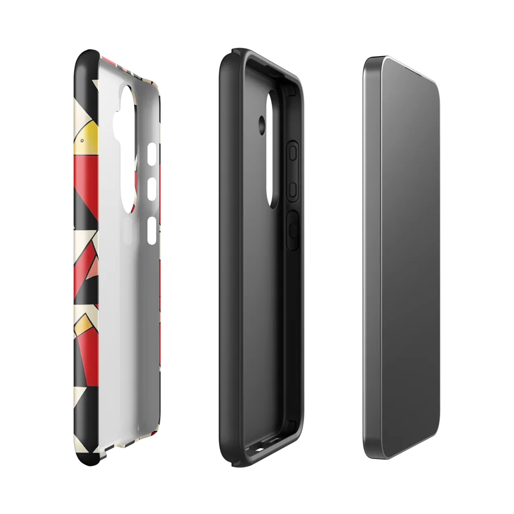 Dynamic Geometric Harmony | Phone Case |  S24 | Tough Case | Glossy