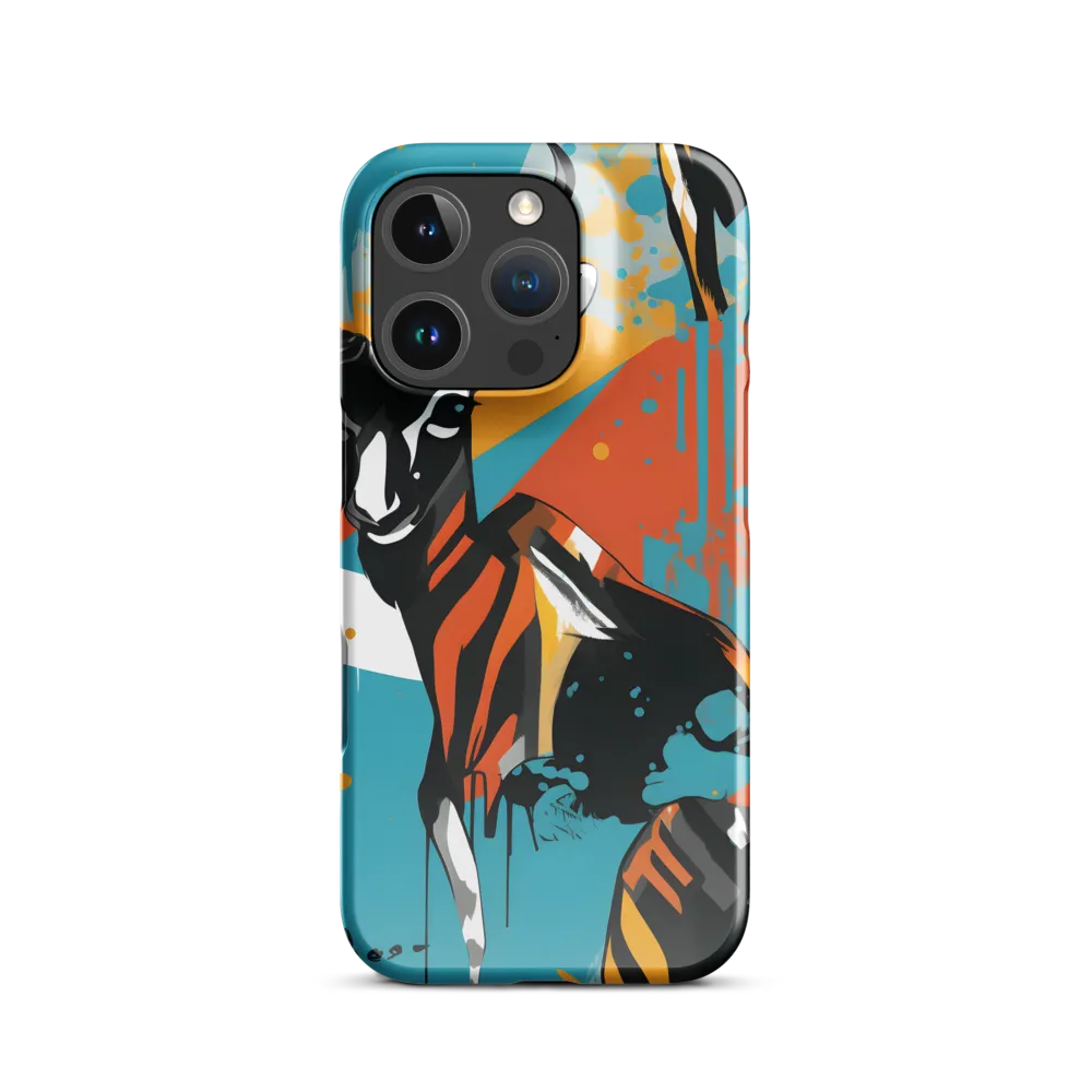 Dynamic Antelope in Vivid Abstract