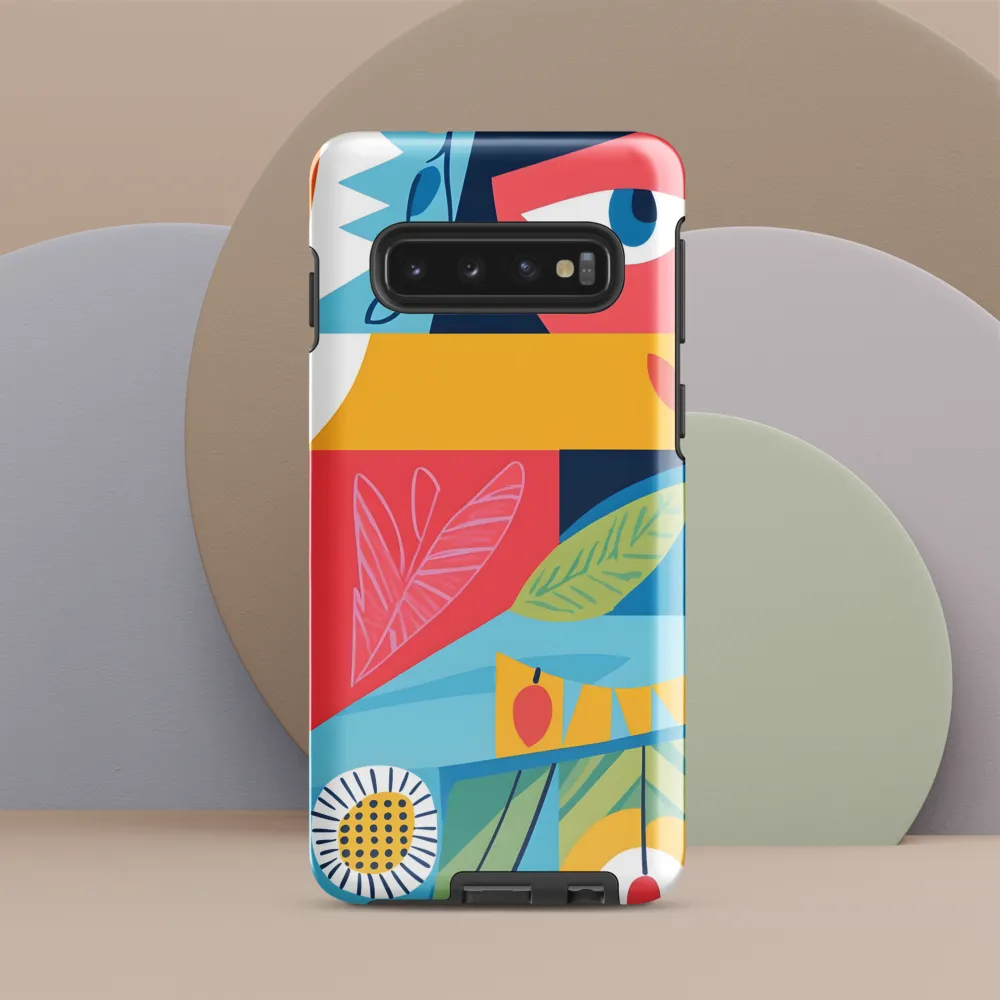 Vibrant Geometric Visage