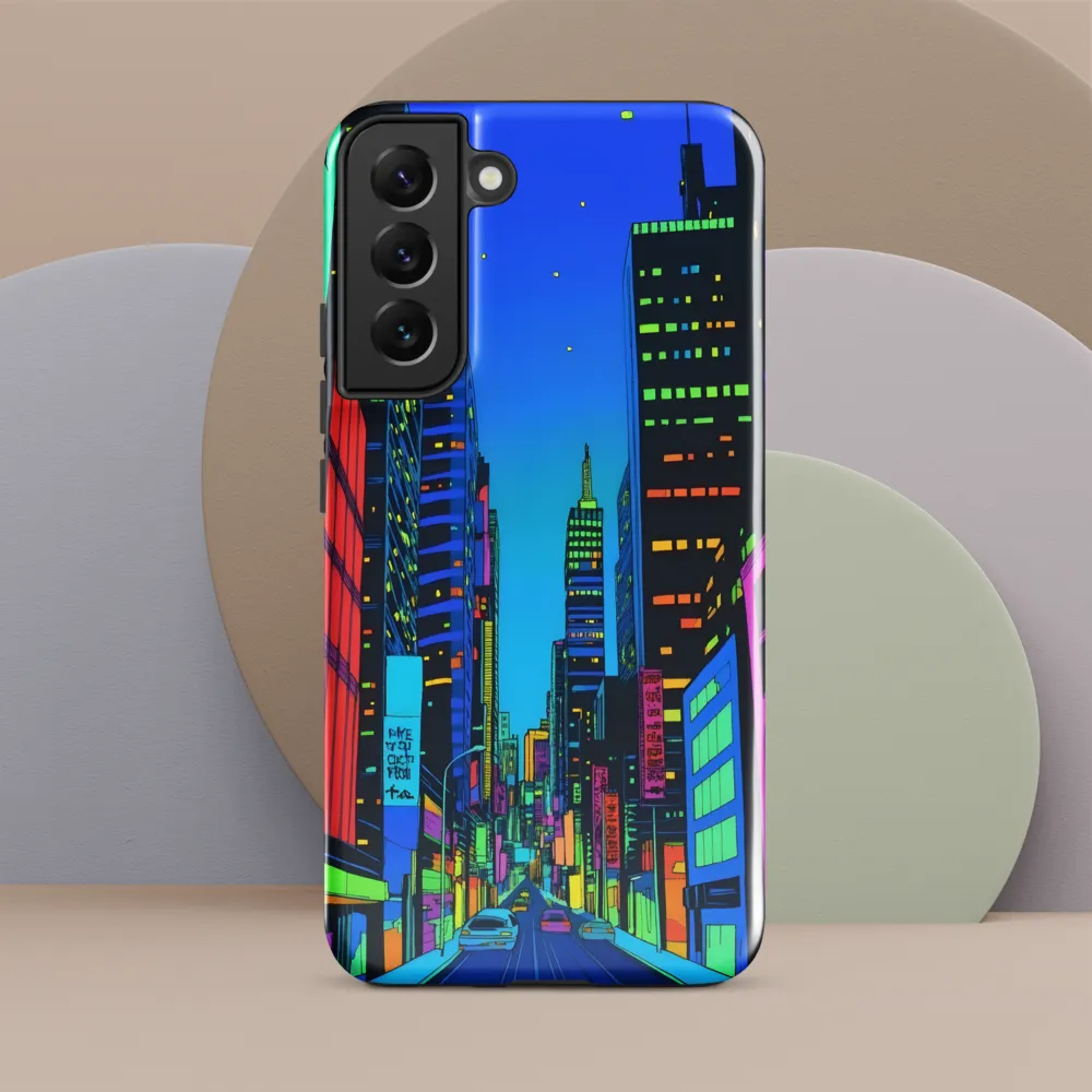 Neon Dreamscape: A Futuristic City at Dusk