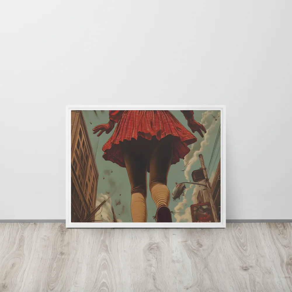 Flight of the Urban Dreamer | Canvas with White Frame | 18″×24″