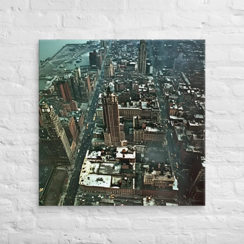 Aerial Symphony of Urban Life | Canvas | 32″×32″