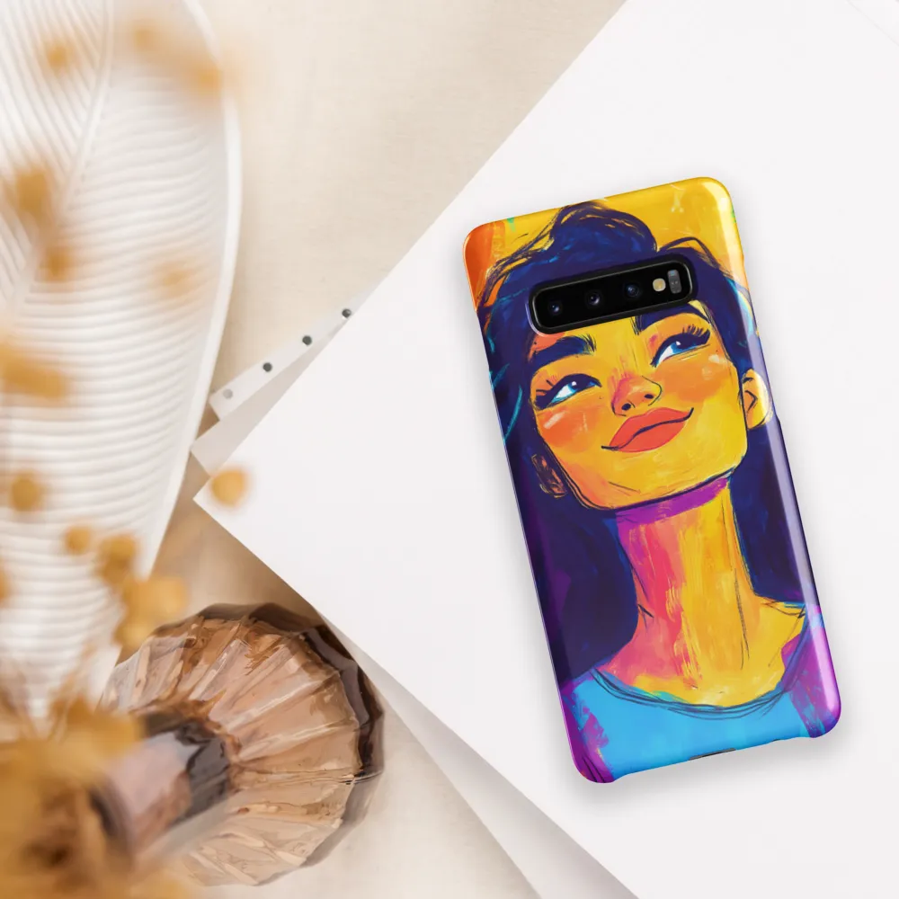 Radiant Joy: A Portrait of Confidence | Phone Case |  S10 Plus | Snap Case | Glossy