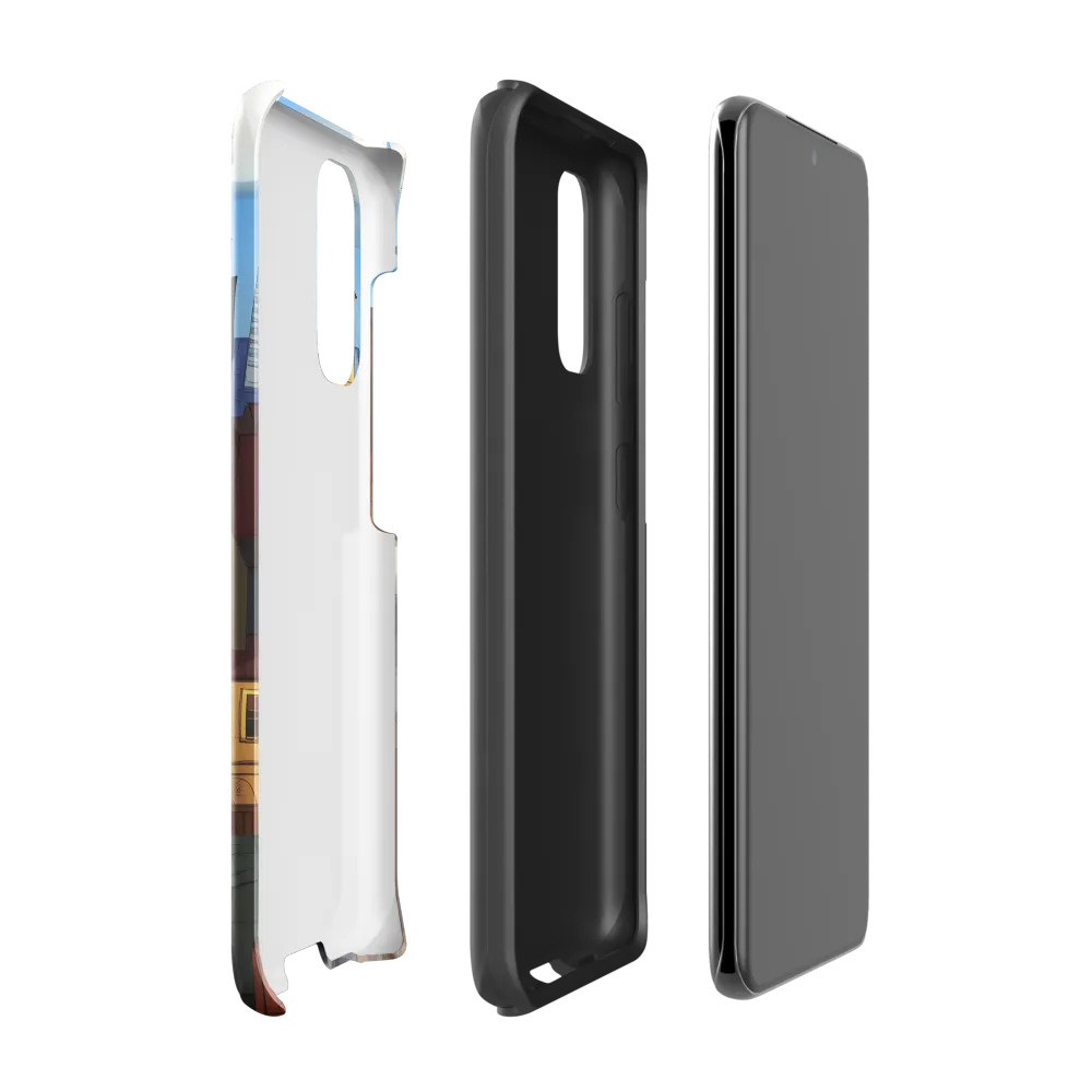 Urban Symphony: A Colorful Cityscape | Phone Case |  S20 | Tough Case | Glossy