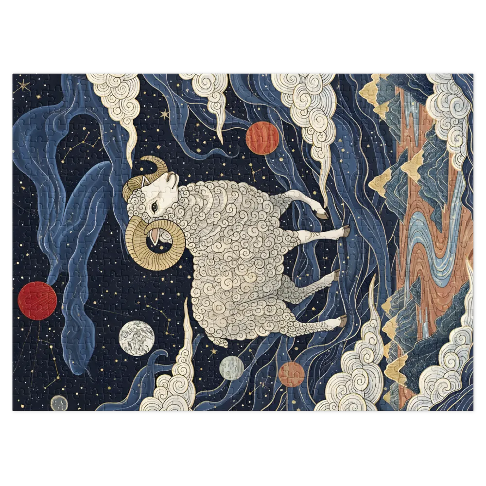 Guardian of the Celestial River 
 Jigsaw Puzzle in Tin Box