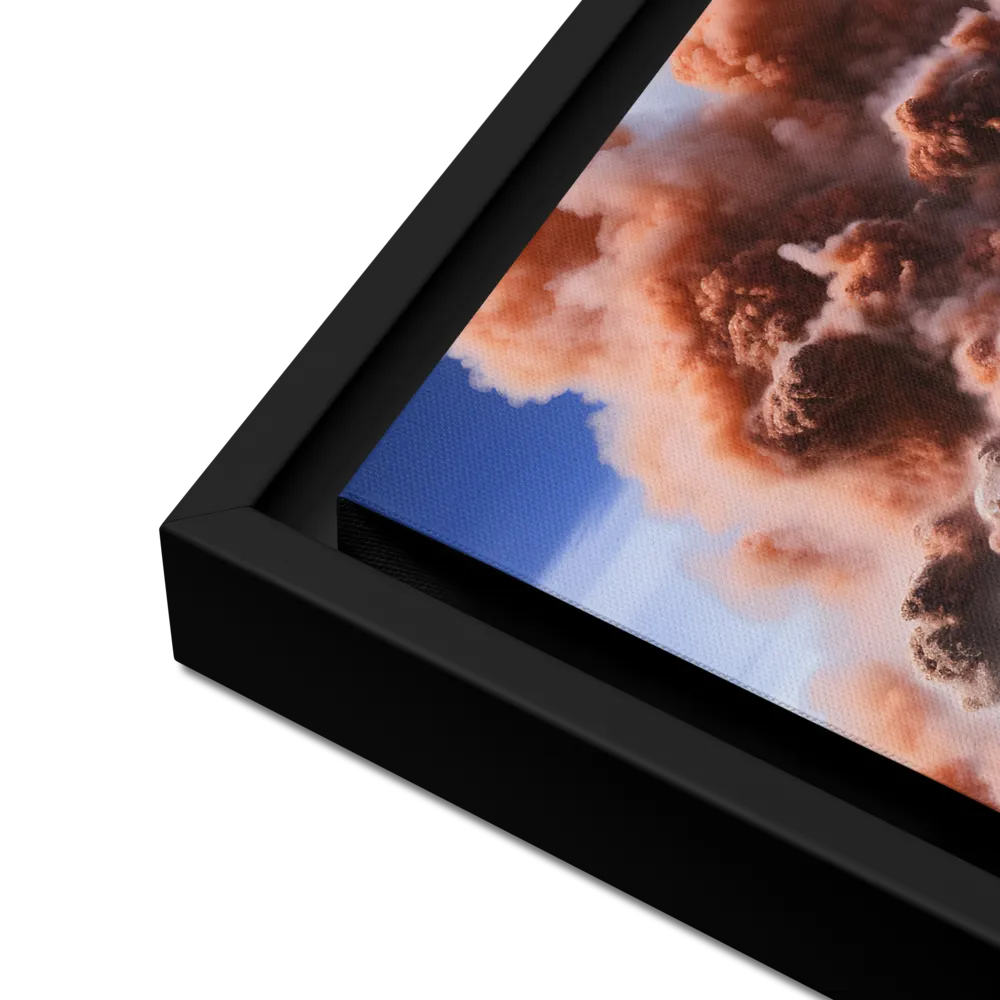 Eruption of Elements | Canvas with Black Frame | 12″×16″
