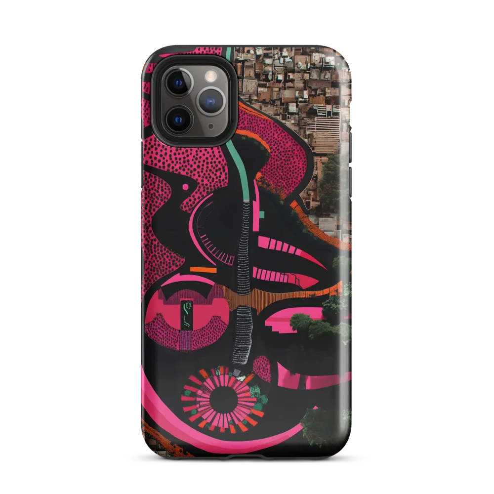 Urban Symphony in Pink | Phone Case |  11 Pro Max | Tough Case | Glossy