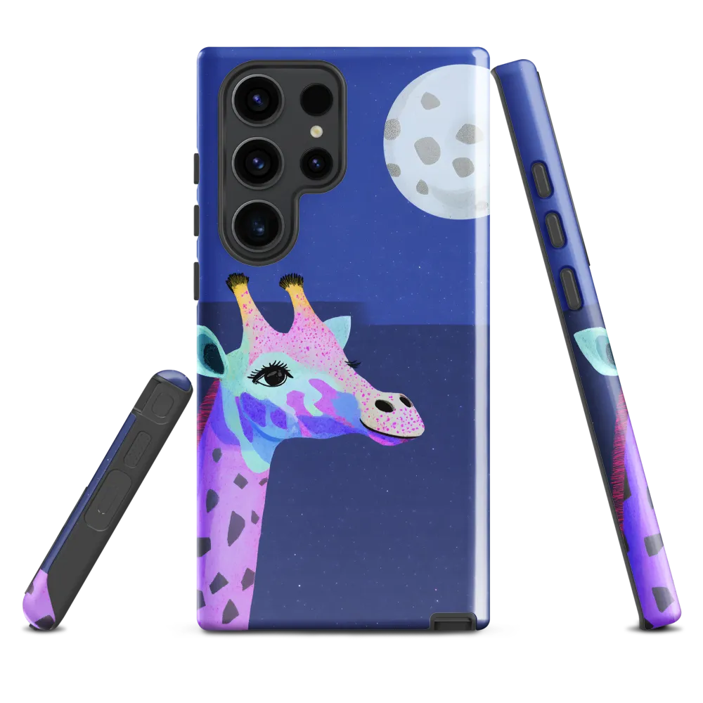 Whimsical Giraffe Under the Stars
