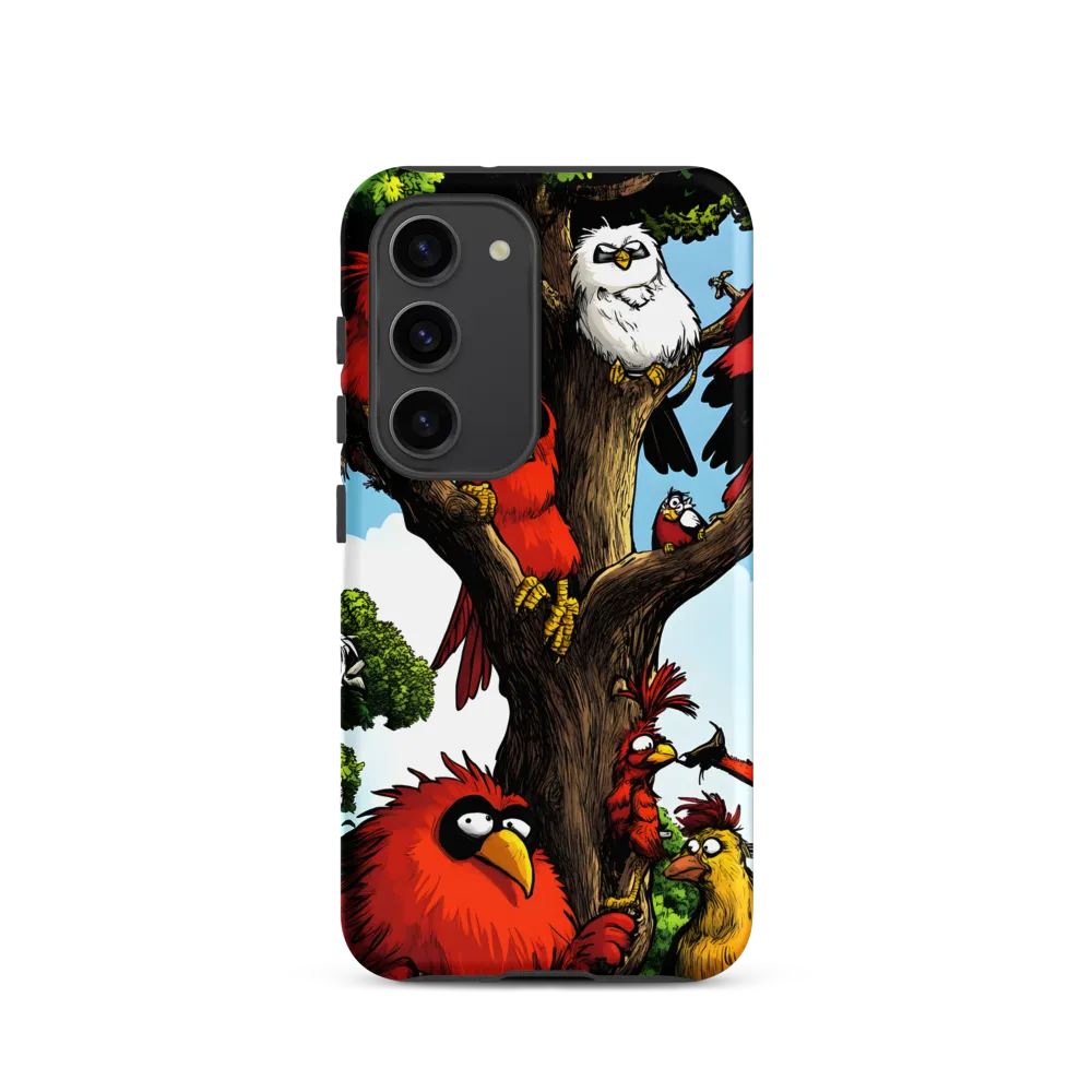 Whimsical Avian Gathering