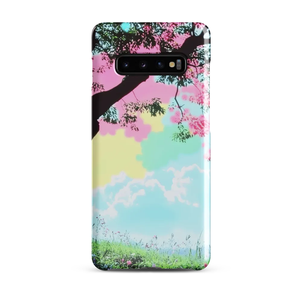 Pastel Dreams: A Surreal Tree Landscape | Phone Case |  S10 Plus | Snap Case | Glossy