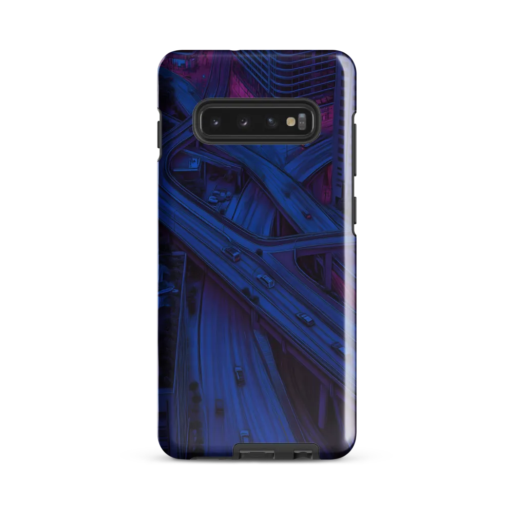 Urban Pulse: A Futuristic Drive | Phone Case |  S10 Plus | Tough Case | Glossy