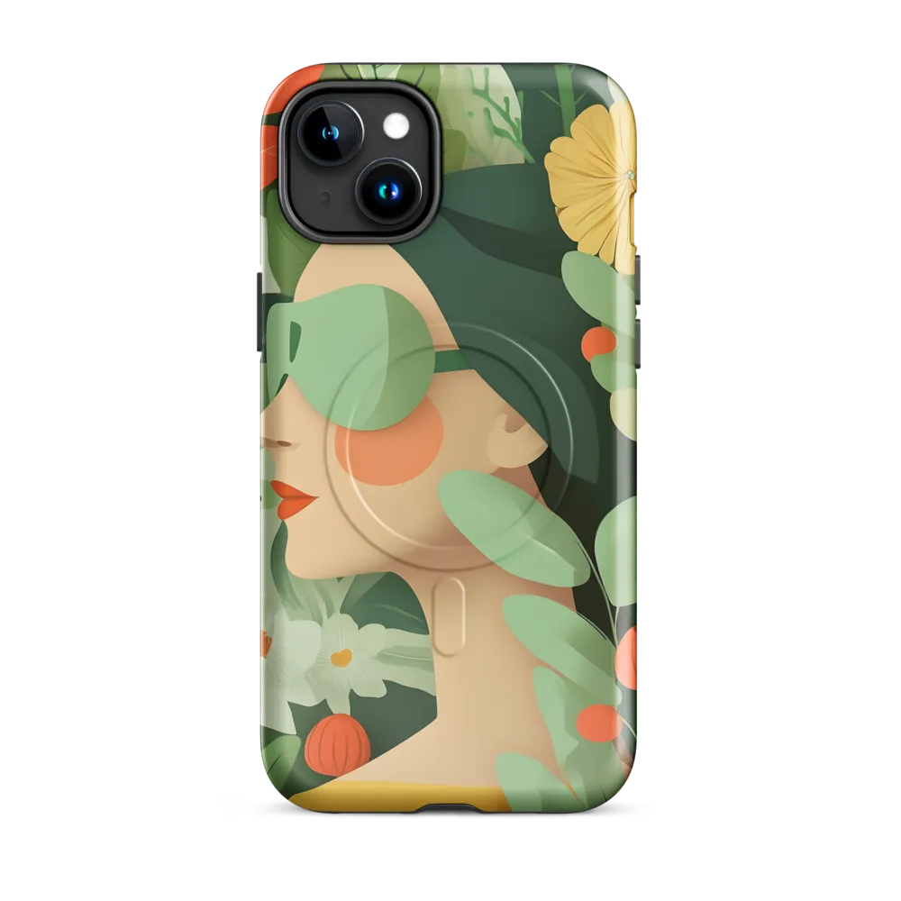 Nature's Serenity: A Modern Portrait | Phone Case |  15 Plus | MagSafe® Tough Case | Glossy