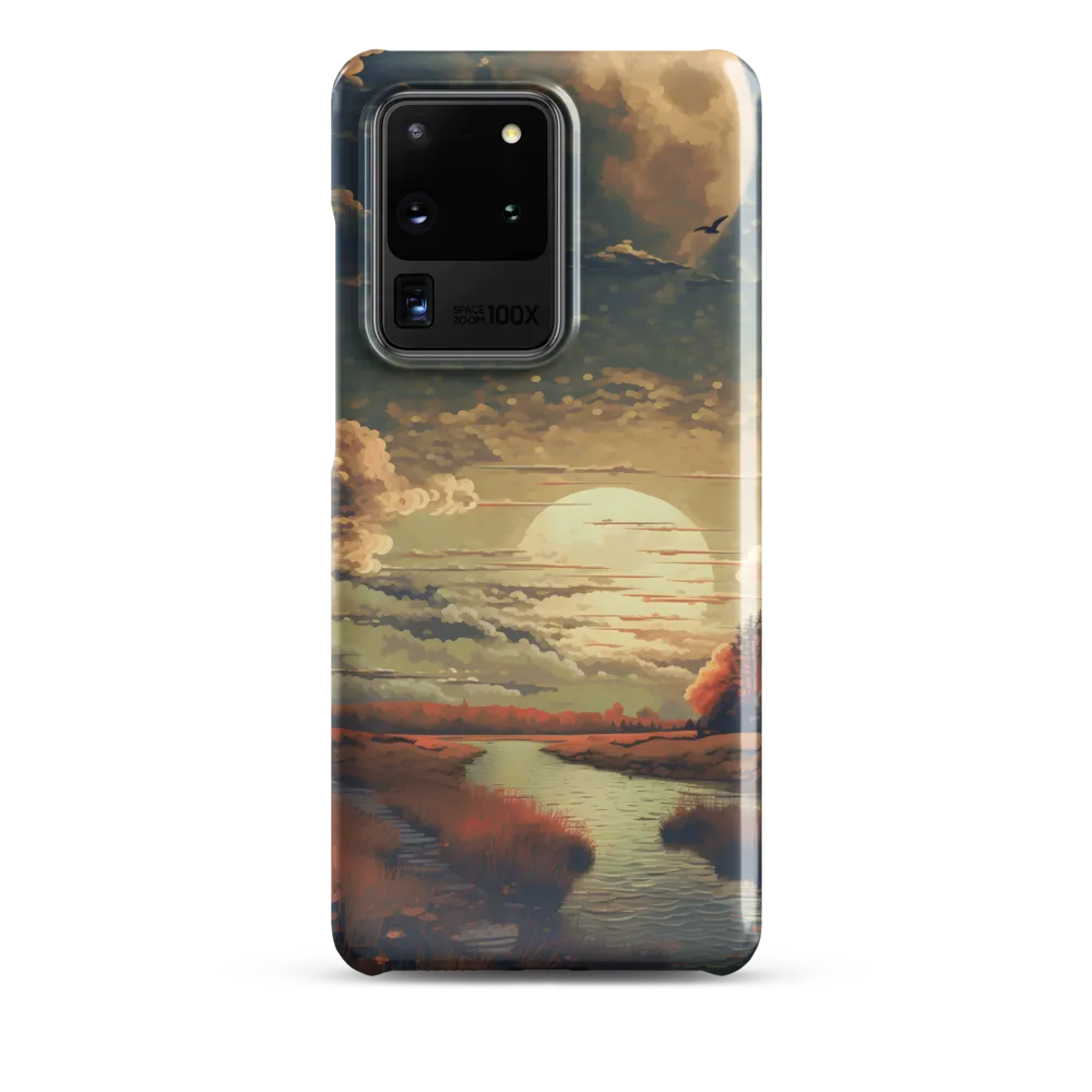 Whispers of Dusk: A Tranquil River Landscape