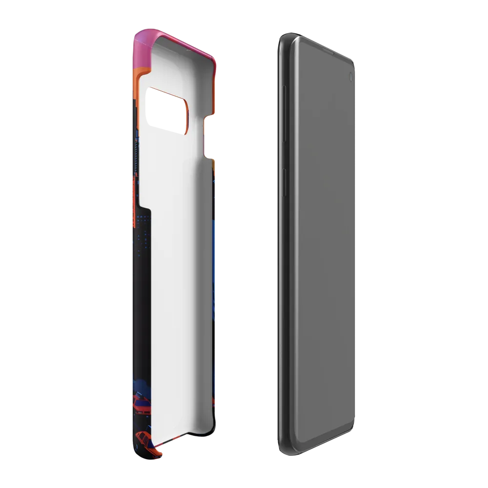 Sunset Over Skyscrapers | Phone Case |  S10 Plus | Snap Case | Matte