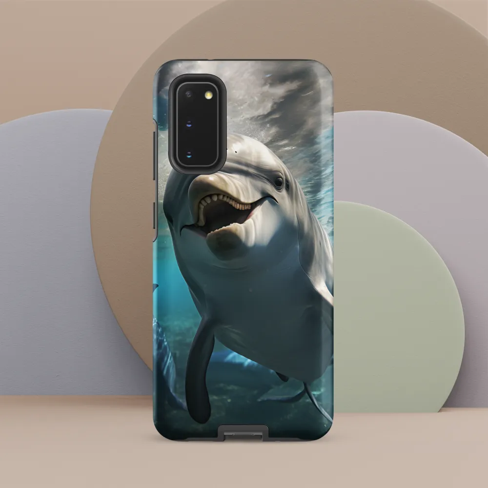 Beneath the Waves: A Dolphin's Dance