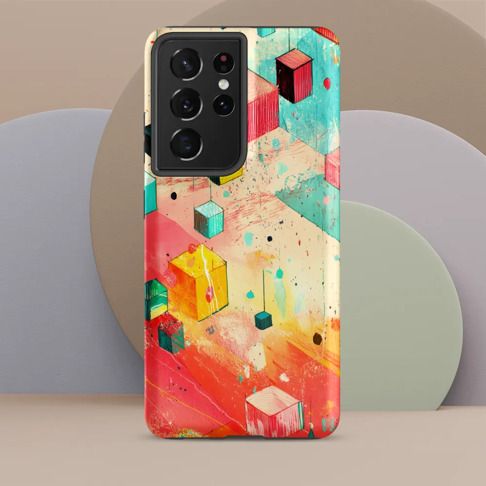 Suspended Cubes in Colorful Abstraction