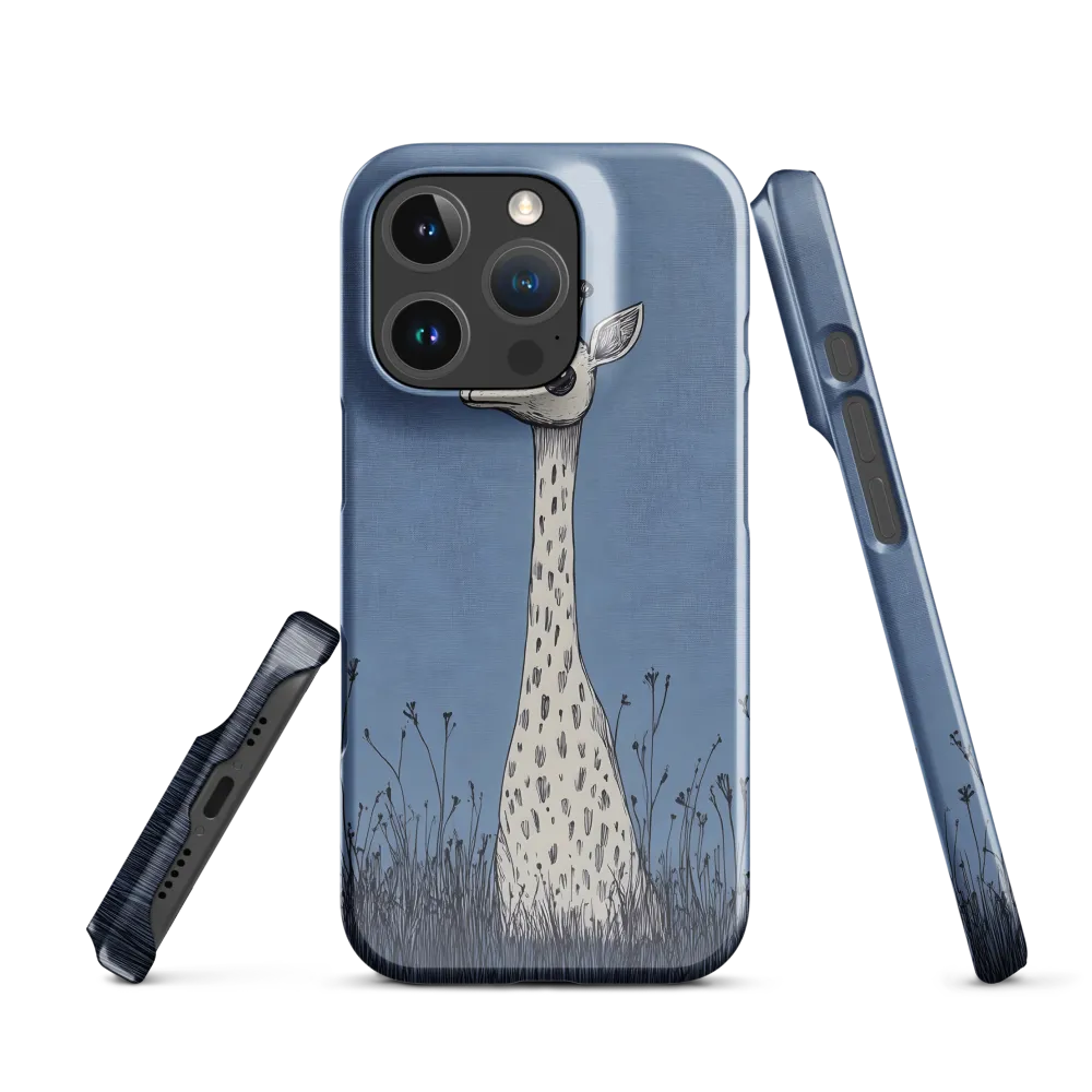 Whimsical Giraffe in Blue