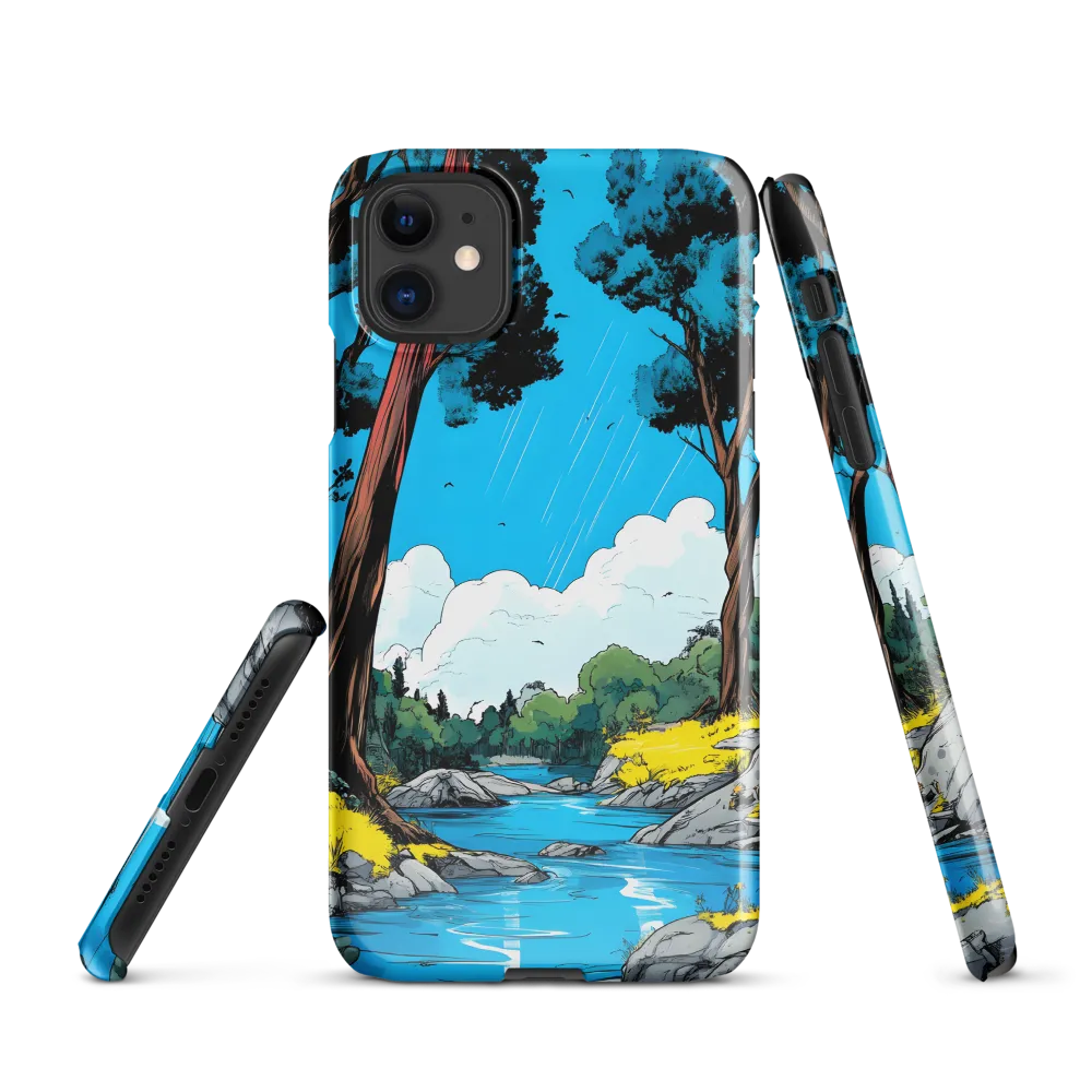 Tranquil River in a Comic Landscape