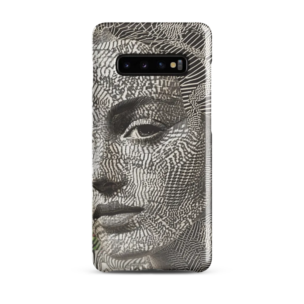 Intricate Patterns of the Human Face | Phone Case |  S10 Plus | Snap Case | Glossy